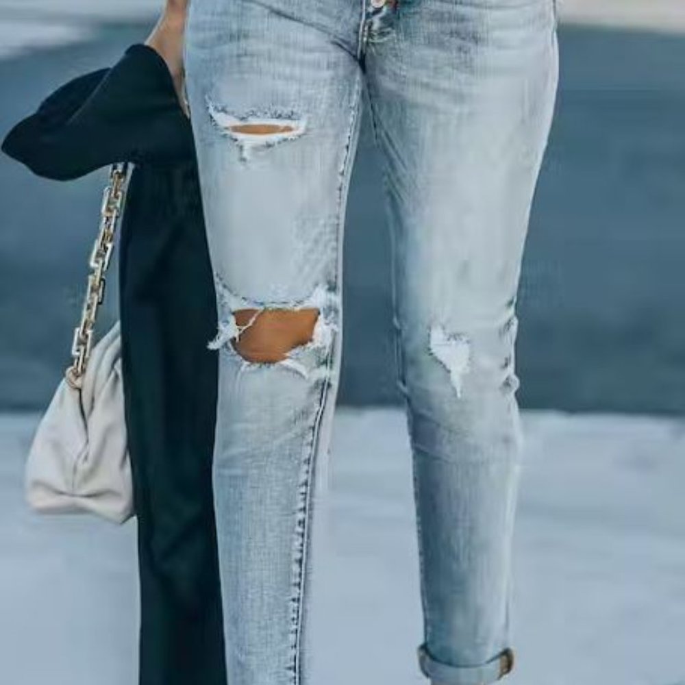 KANCAN -  LIBERATION DISTRESSED GIRLFRIEND SKINNY - Size 7/27